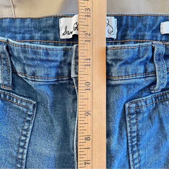 SAM EDELMAN Codie Jean 29 Blue High Rise Wide Leg 70’s Retro Style Hippy Flare - Picture 13 of 14